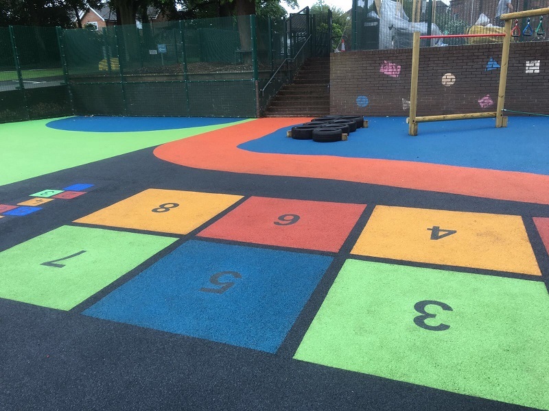 Wetpour Playground Design Installation in Glasgow